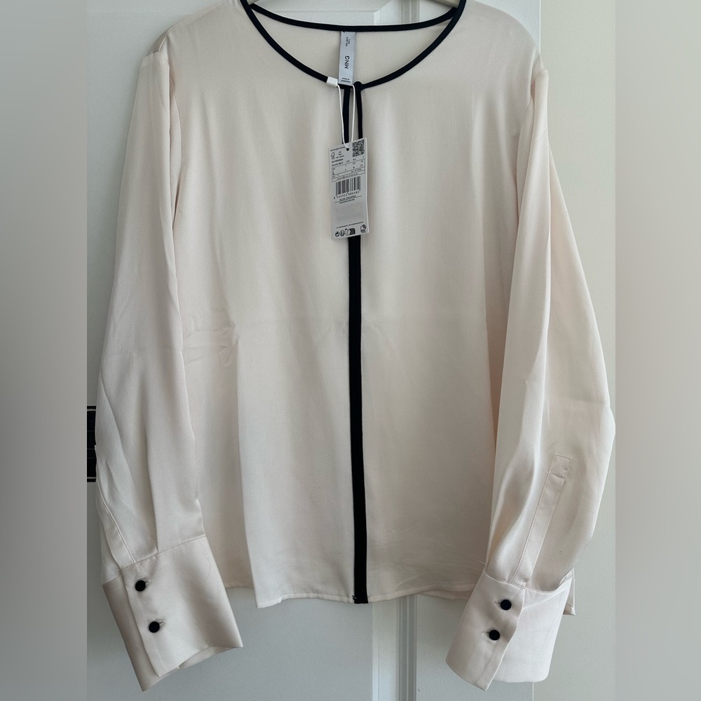 New Mango blouse with slit